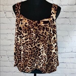 UEC Marciano leopard tunic / mini dress small